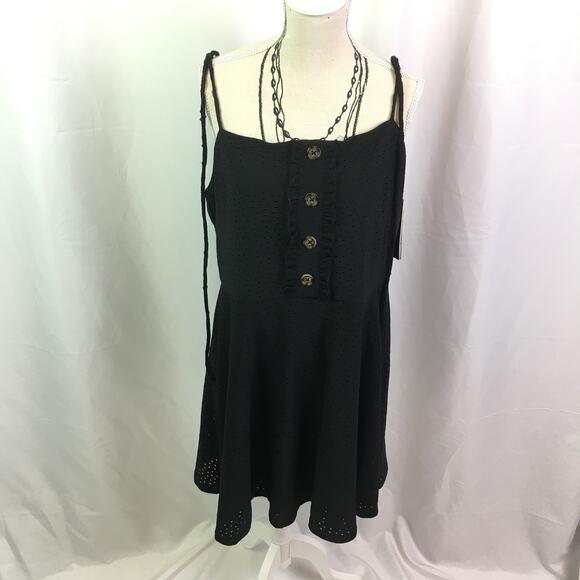 Speechless Mini Dress Black Juniors Large - Picture 1 of 14
